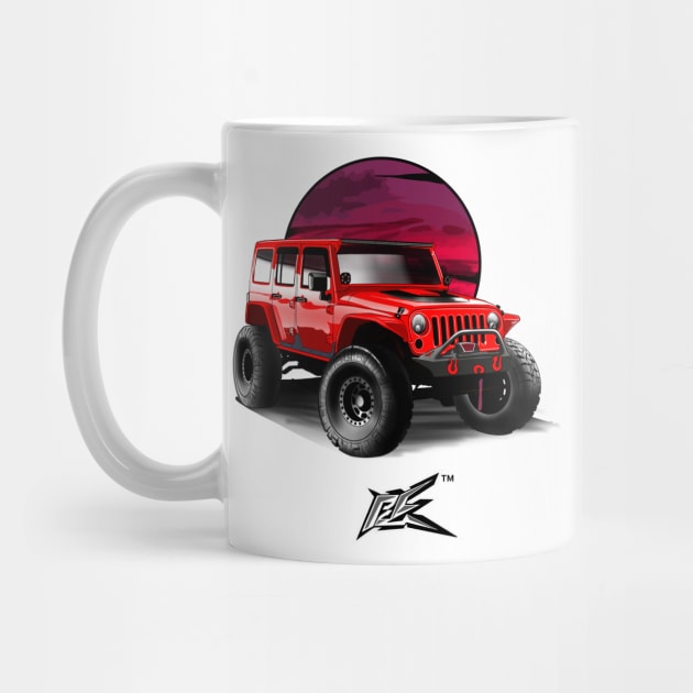 jeep wrangler rubicon red by naquash